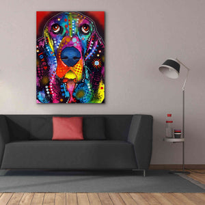'Basset 2' by Dean Russo, Giclee Canvas Wall Art,40x54
