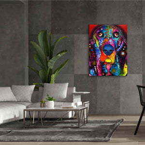 'Basset 2' by Dean Russo, Giclee Canvas Wall Art,40x54