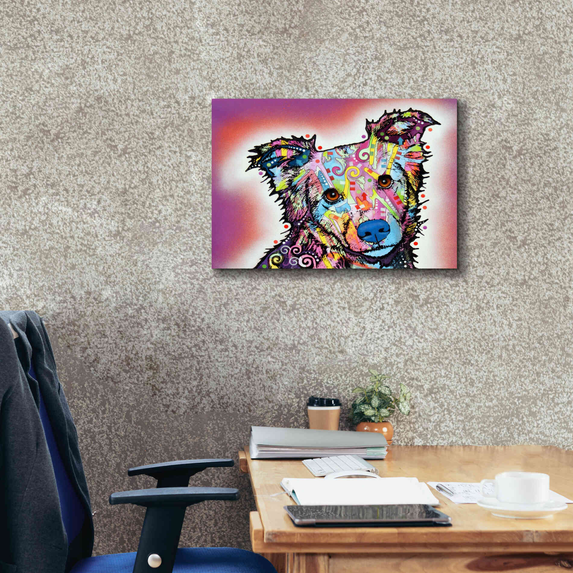 'Collied' by Dean Russo, Giclee Canvas Wall Art,24x20
