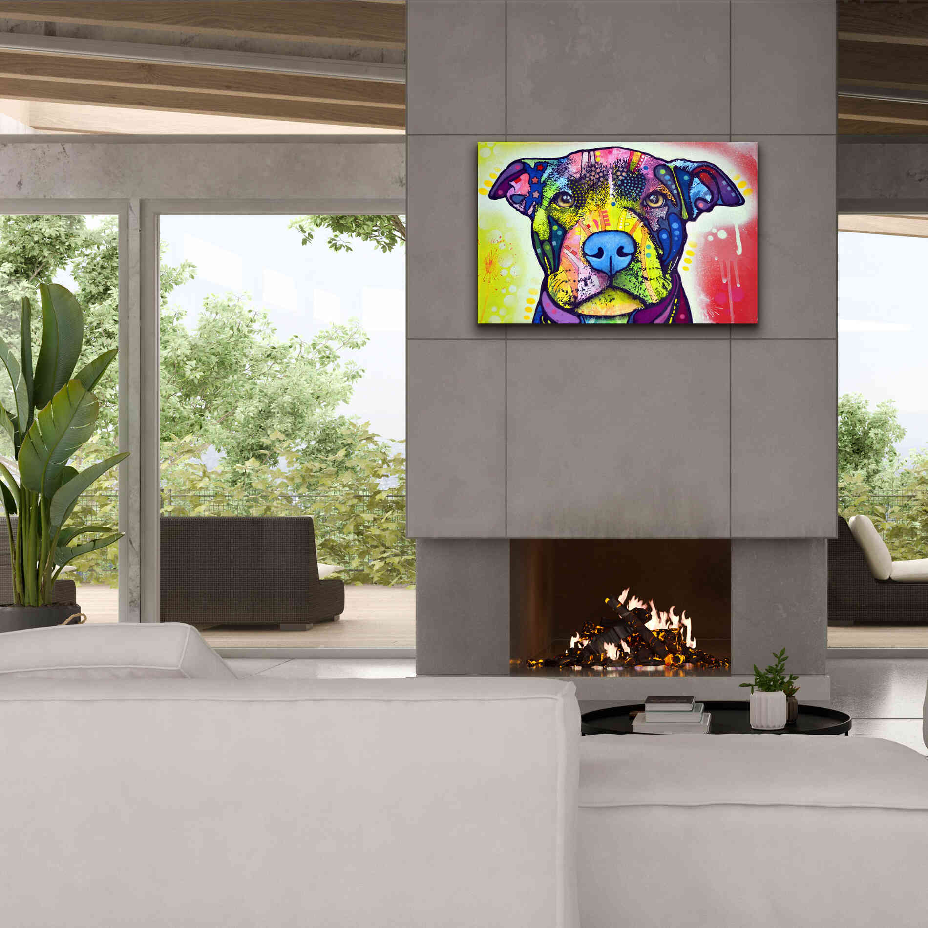 'Love A Bull This Years Love 2013 Part 1' by Dean Russo, Giclee Canvas Wall Art,40x26