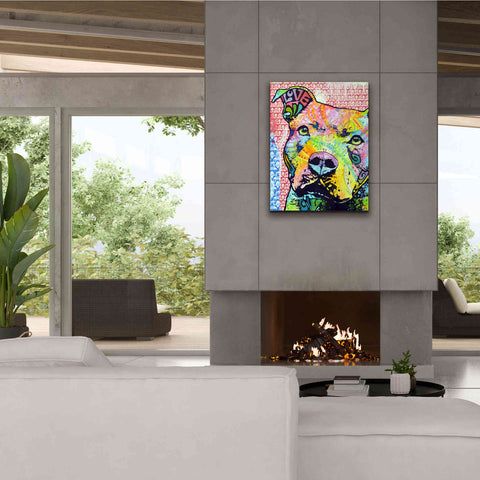 Image of 'Thoughtful Pit Bull This Years Love 2013 Part 1' by Dean Russo, Giclee Canvas Wall Art,26x34