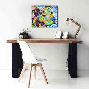 'Thoughtful Pit Bull This Years Love 2013 Part 2' by Dean Russo, Giclee Canvas Wall Art,24x20