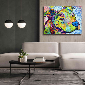'Thoughtful Pit Bull This Years Love 2013 Part 2' by Dean Russo, Giclee Canvas Wall Art,54x40