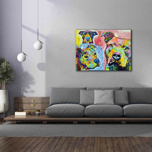 'Thoughtful Pit Bull This Years Love 2013 Part 3' by Dean Russo, Giclee Canvas Wall Art,54x40