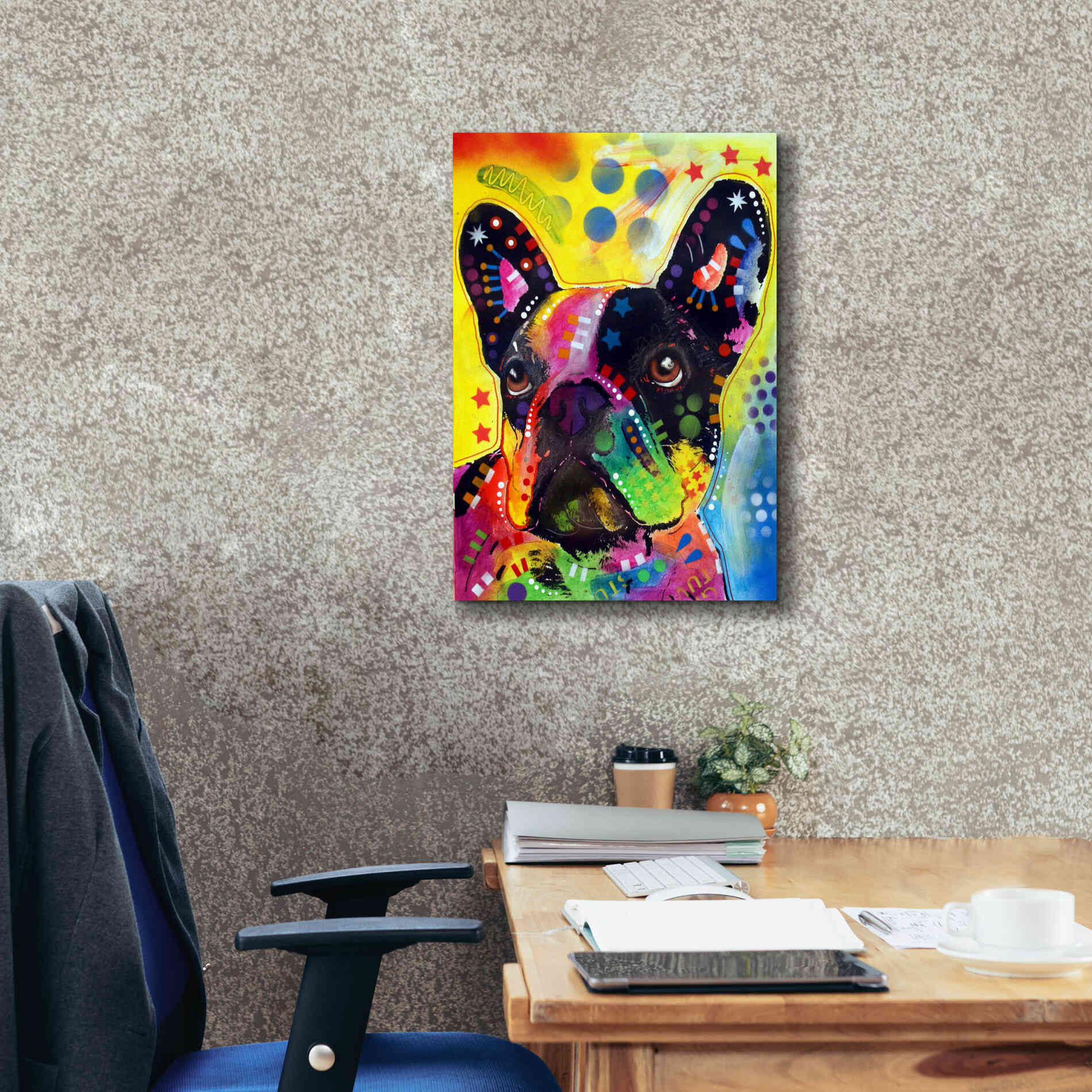 'French Bulldog 2' by Dean Russo, Giclee Canvas Wall Art,18x26