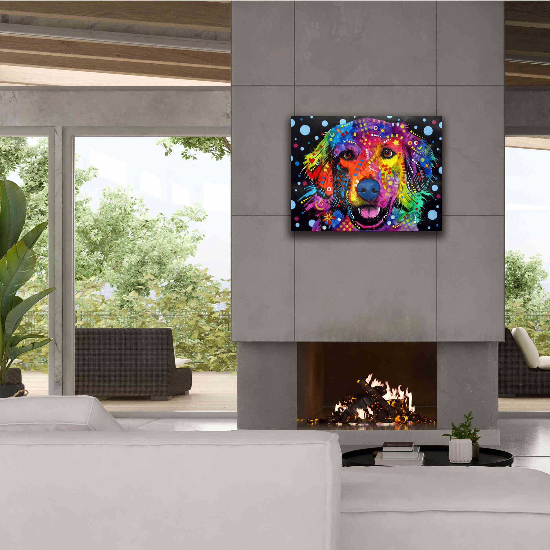 'Love Is Golden ' by Dean Russo, Giclee Canvas Wall Art,34x26