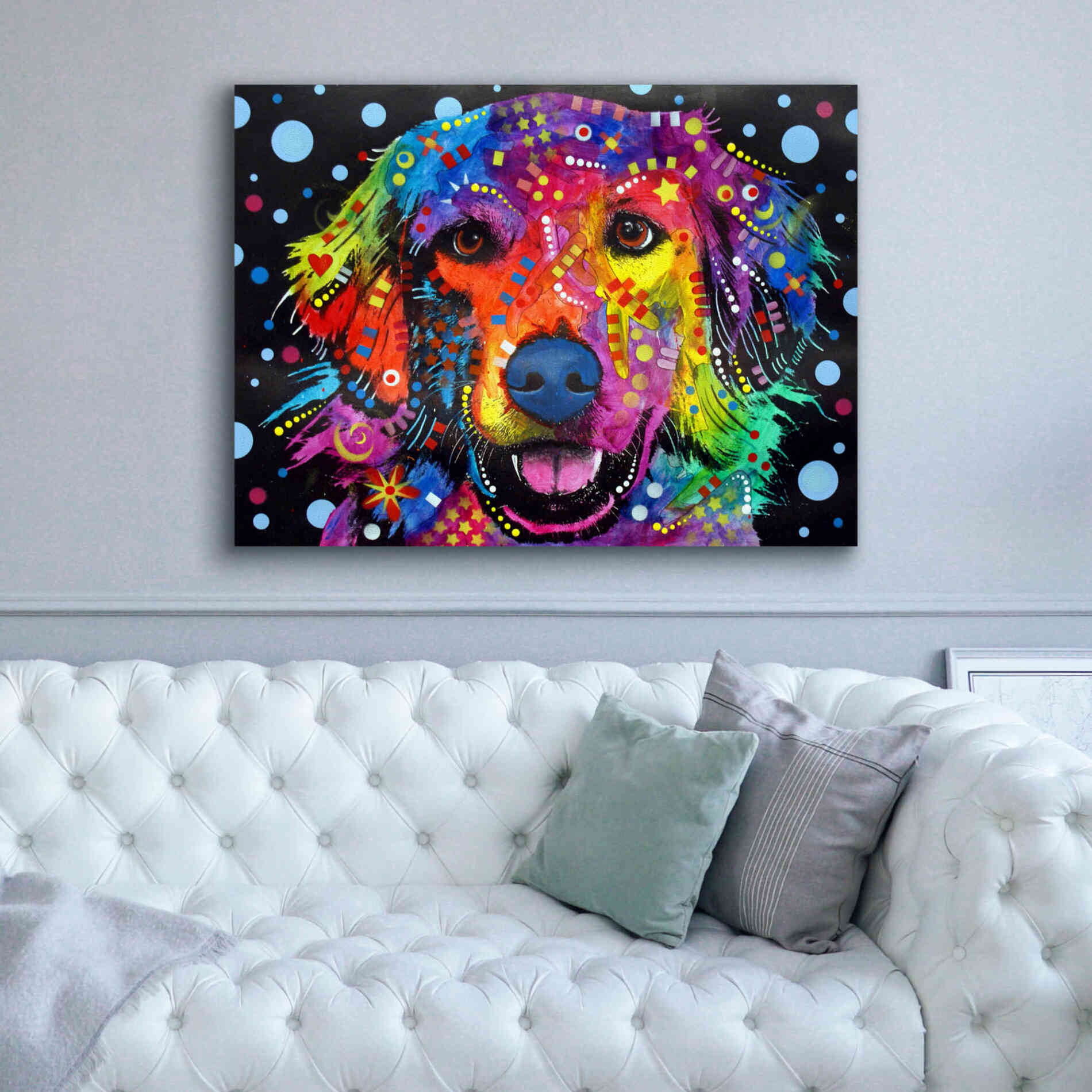 'Love Is Golden ' by Dean Russo, Giclee Canvas Wall Art,54x40