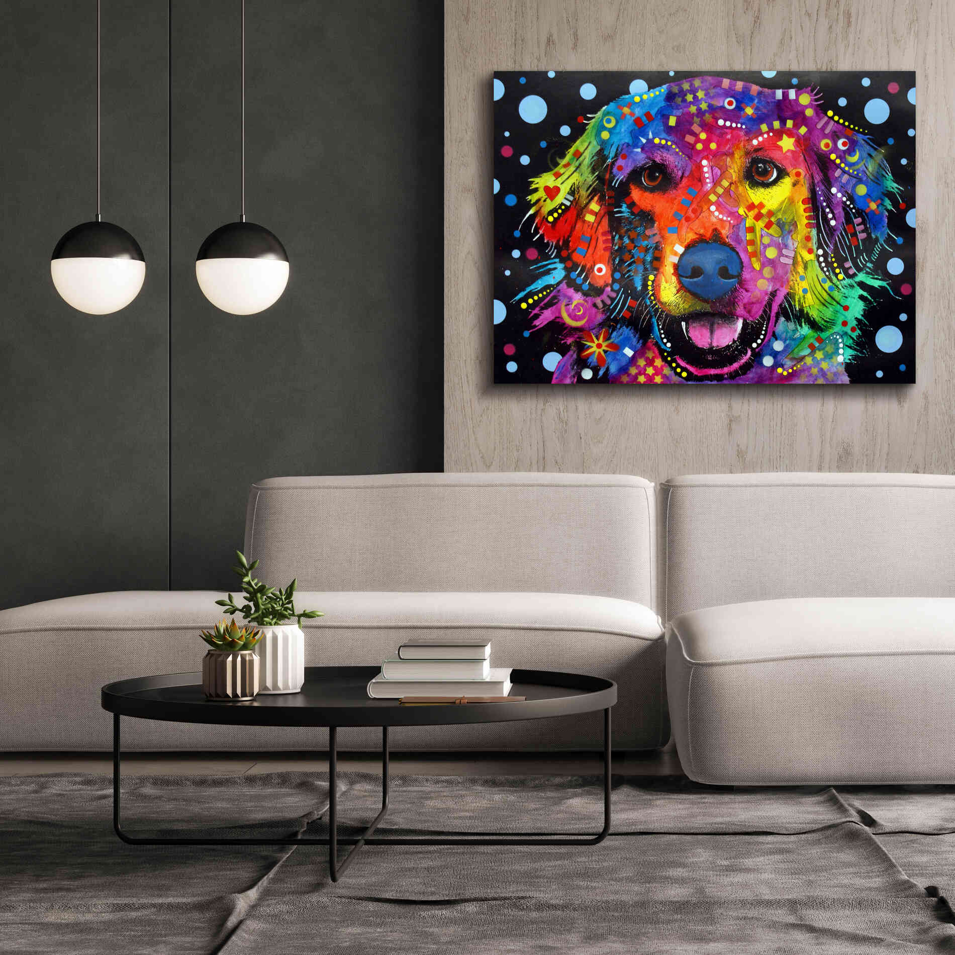 'Love Is Golden ' by Dean Russo, Giclee Canvas Wall Art,54x40
