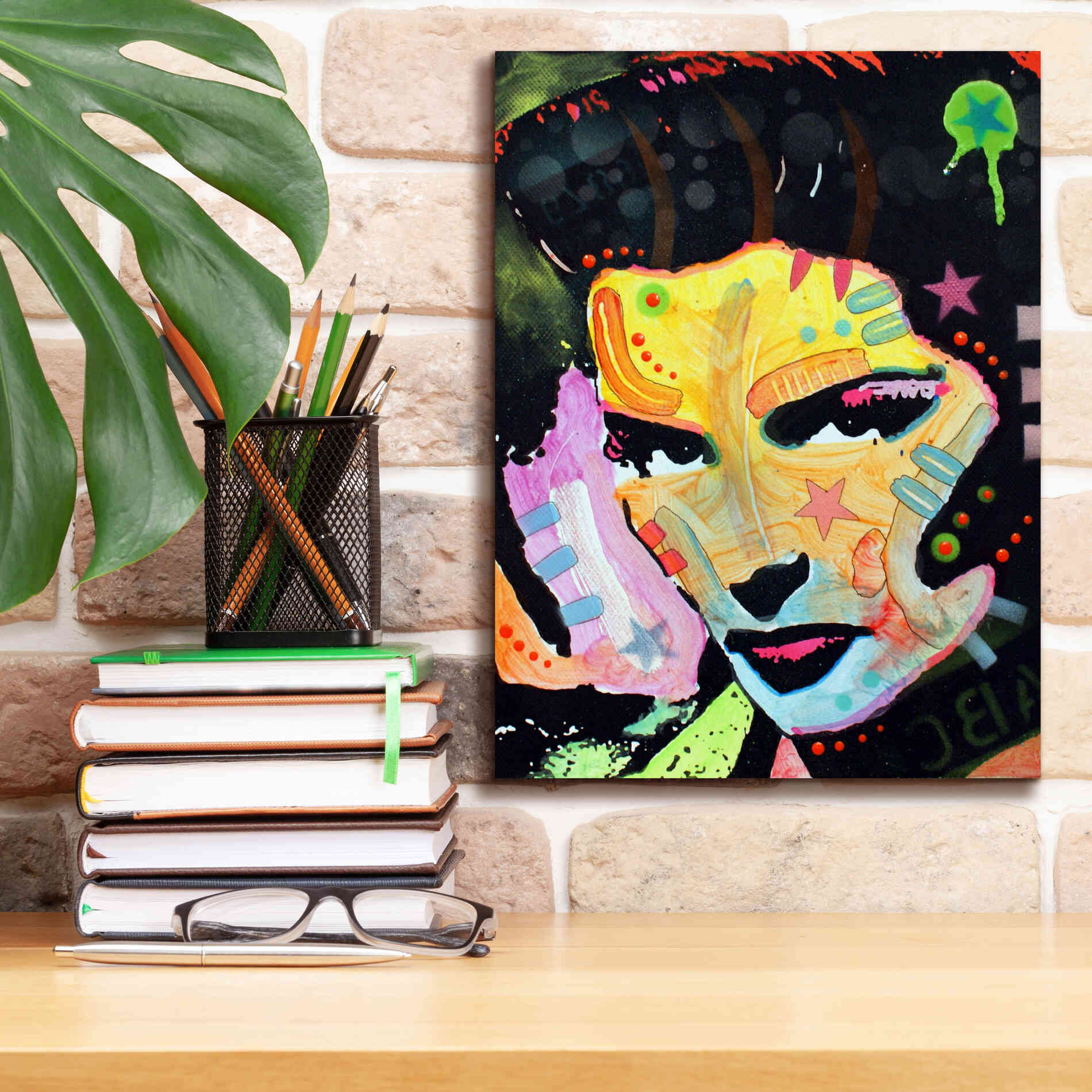 'Katherine Hepburn' by Dean Russo, Giclee Canvas Wall Art,12x16