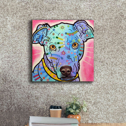Image of 'Leer' by Dean Russo, Giclee Canvas Wall Art,18x18