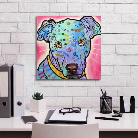 Image of 'Leer' by Dean Russo, Giclee Canvas Wall Art,18x18