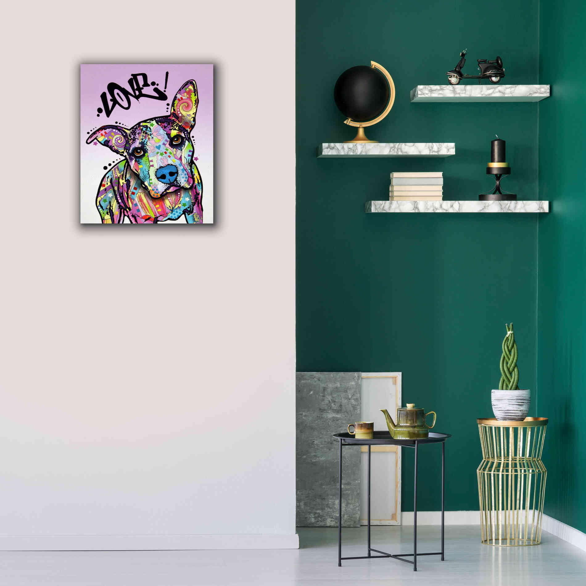 'Love!' by Dean Russo, Giclee Canvas Wall Art,20x24