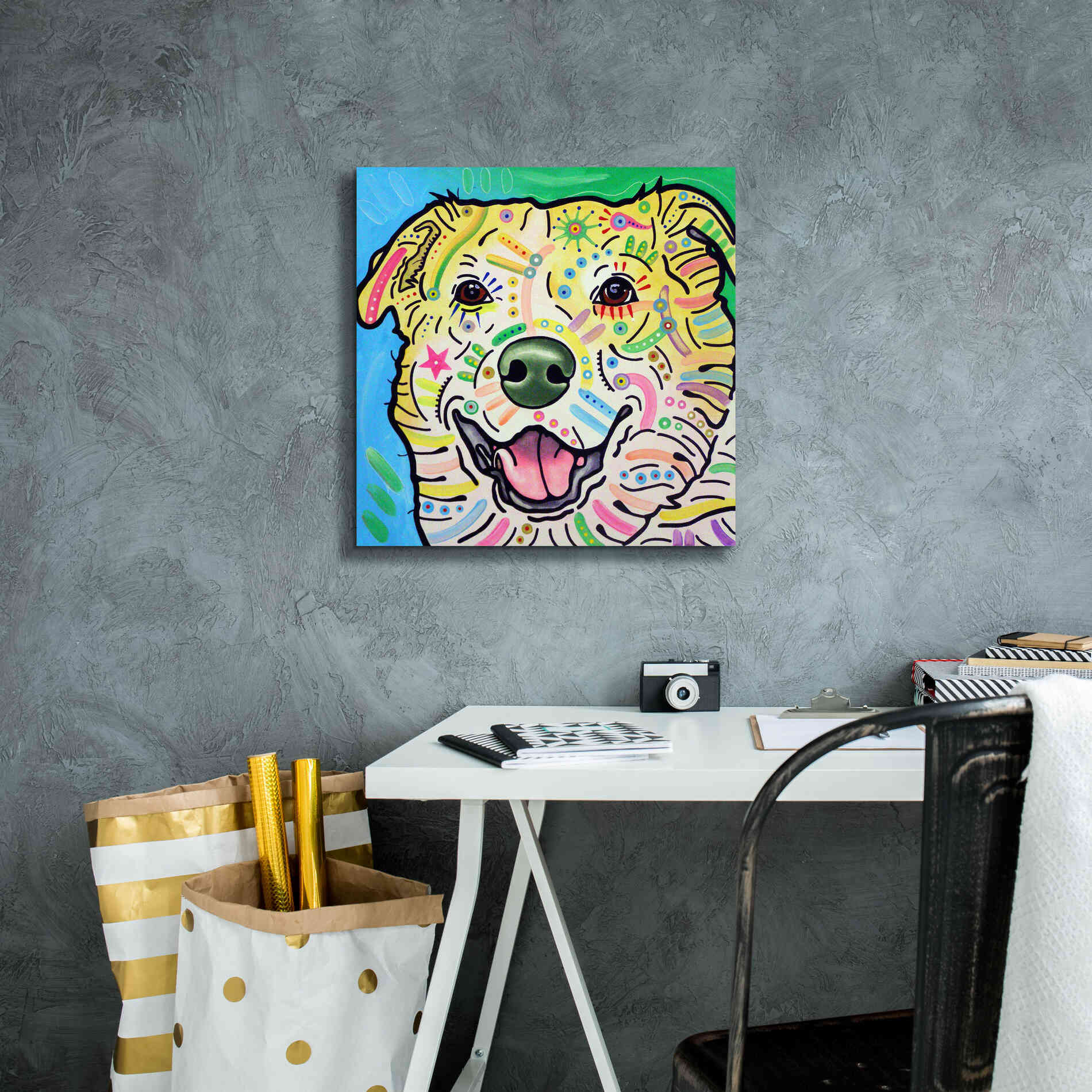 'Maude' by Dean Russo, Giclee Canvas Wall Art,18x18