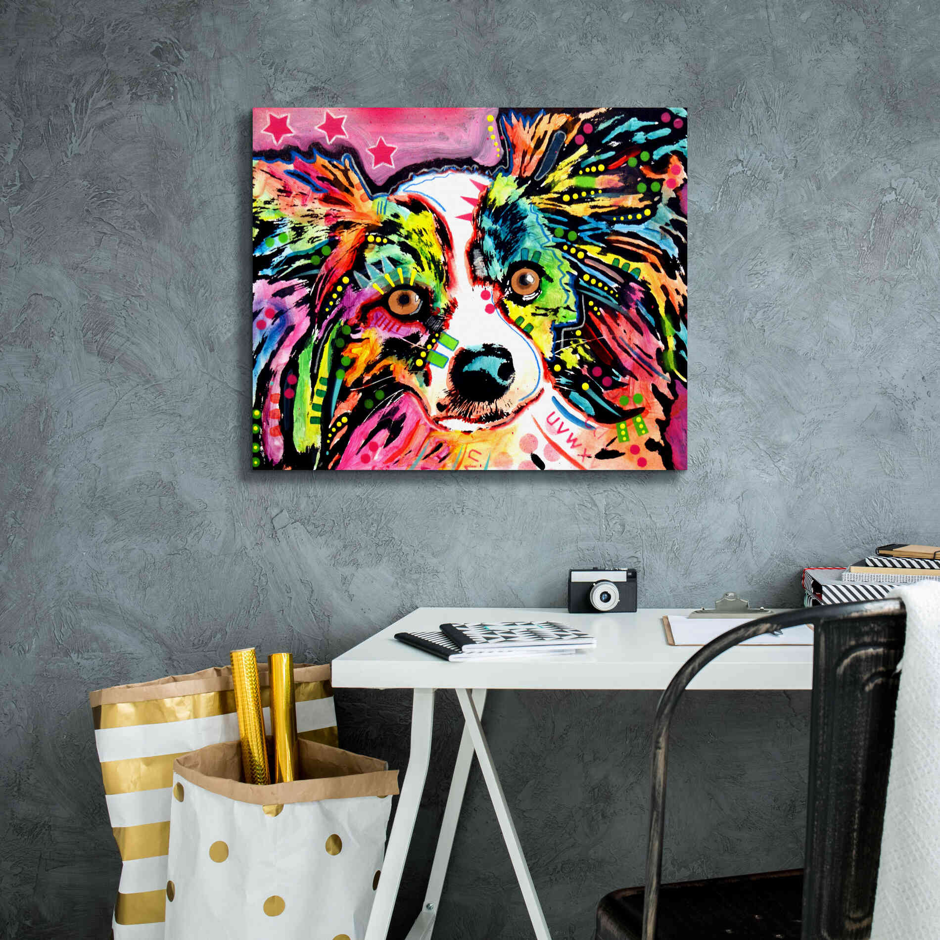 'Papillon 9149' by Dean Russo, Giclee Canvas Wall Art,24x20