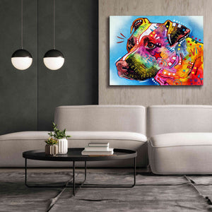 'Pit Bull 1059' by Dean Russo, Giclee Canvas Wall Art,54x40