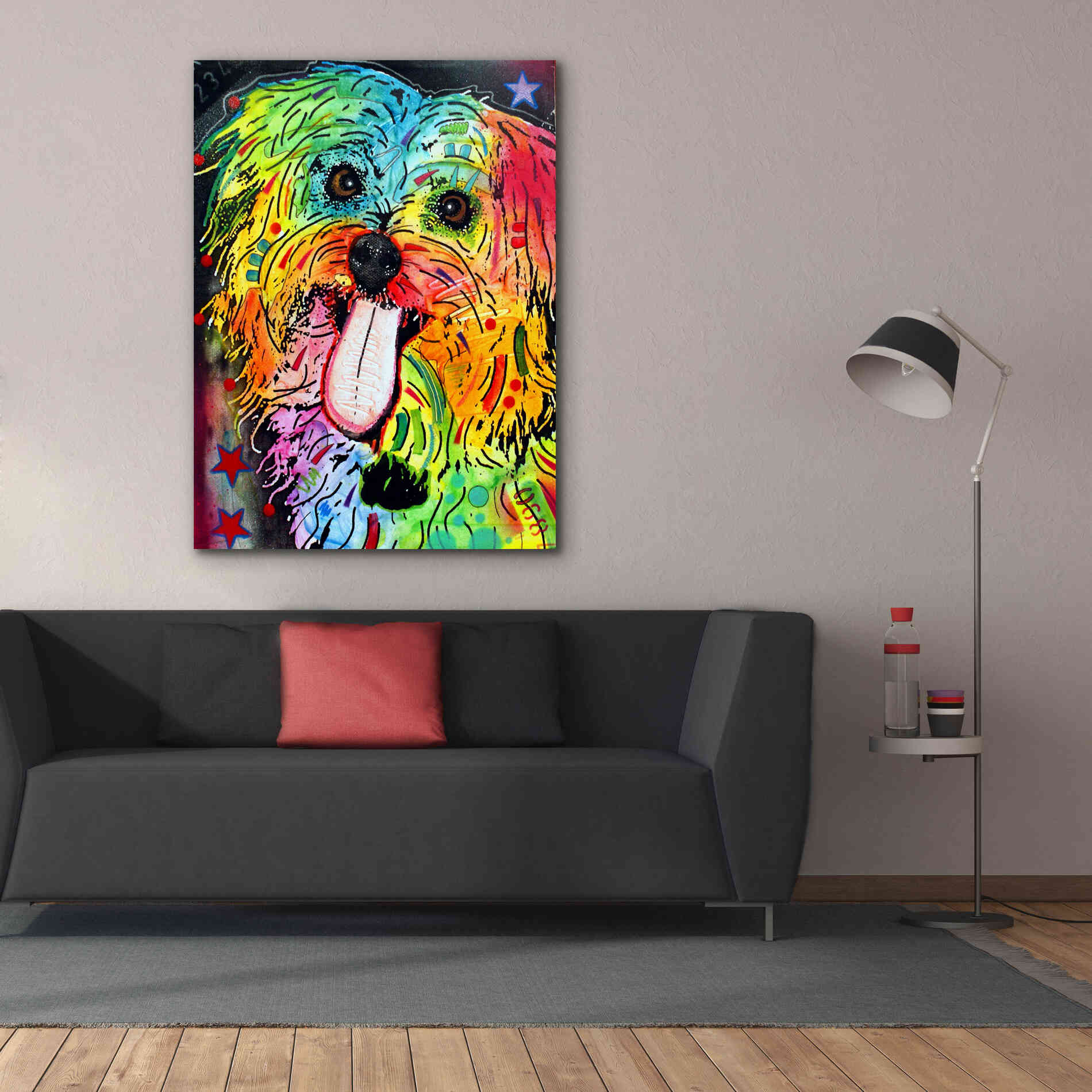 'Shih Tzu' by Dean Russo, Giclee Canvas Wall Art,40x54