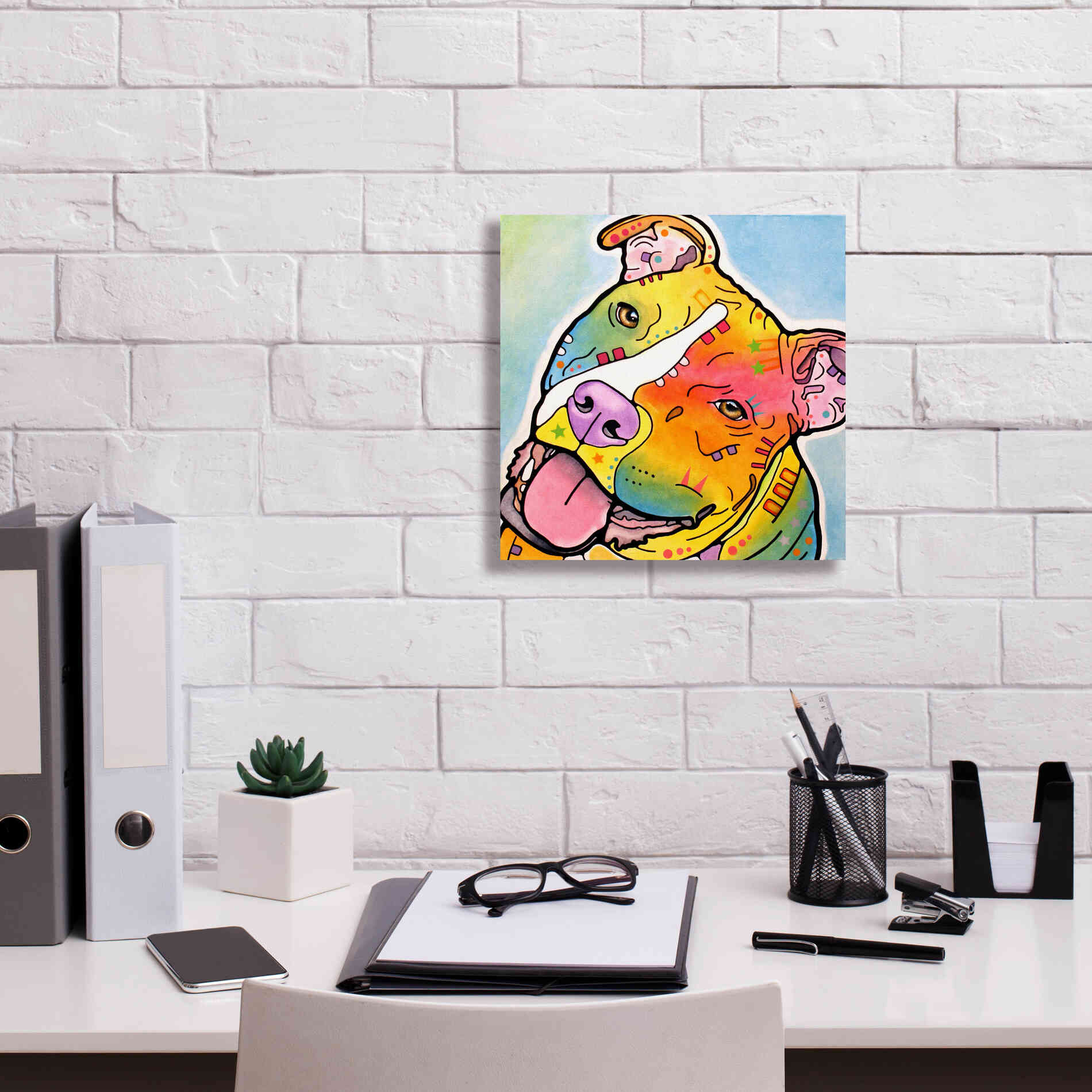 'Skittles' by Dean Russo, Giclee Canvas Wall Art,12x12