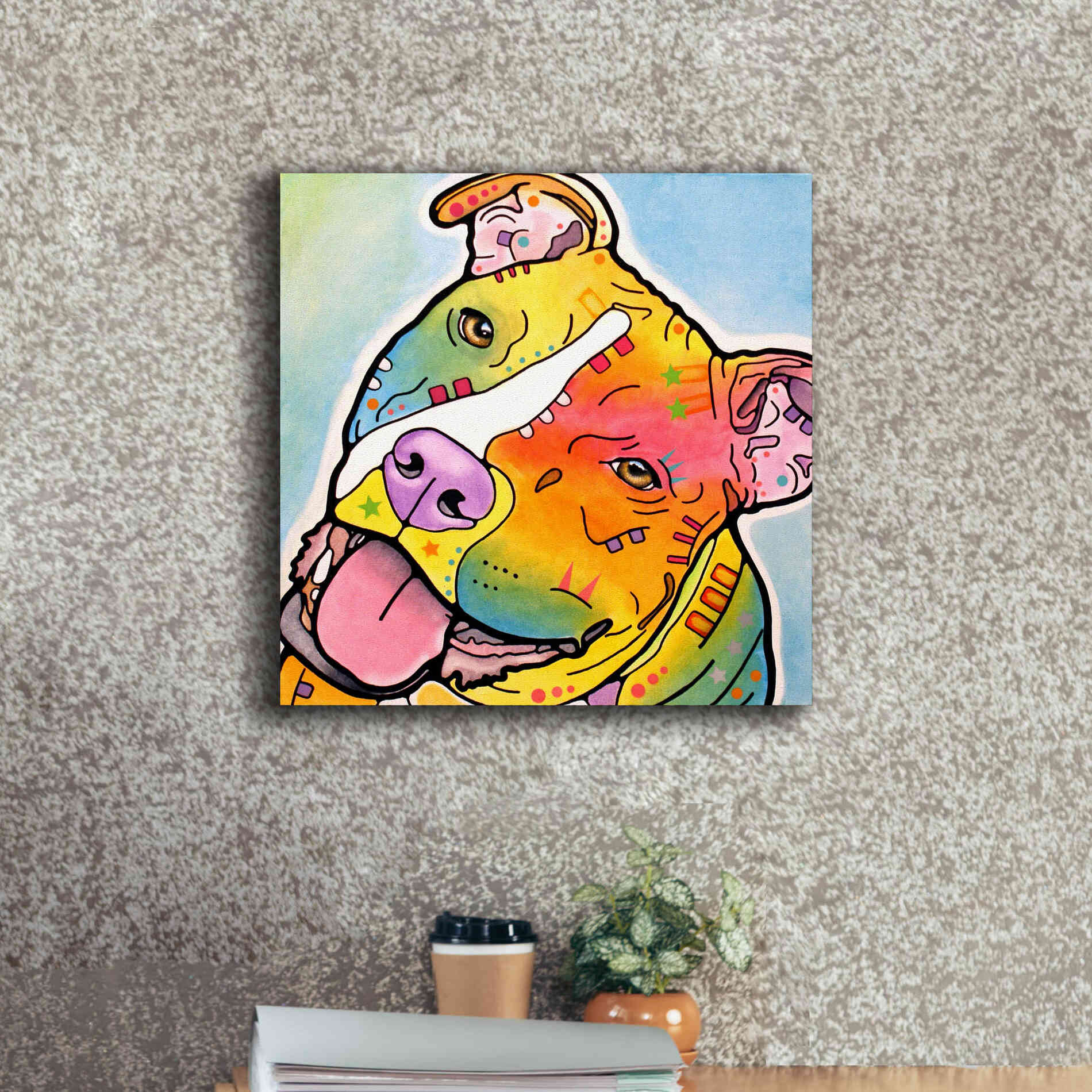 'Skittles' by Dean Russo, Giclee Canvas Wall Art,18x18