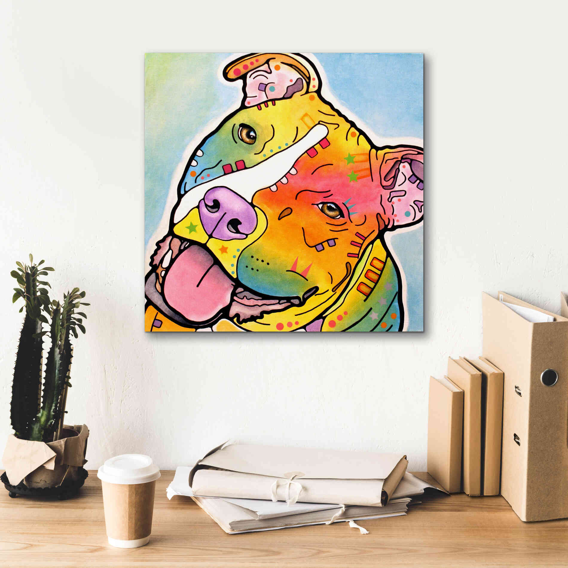 'Skittles' by Dean Russo, Giclee Canvas Wall Art,18x18