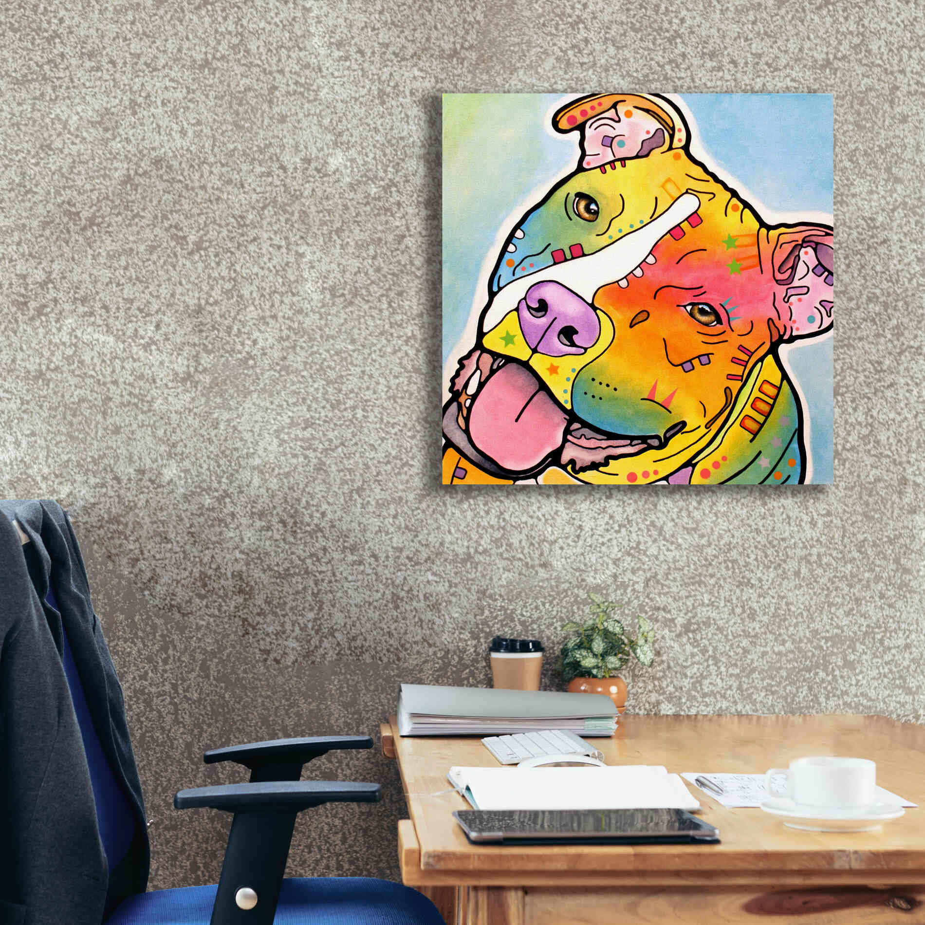 'Skittles' by Dean Russo, Giclee Canvas Wall Art,26x26