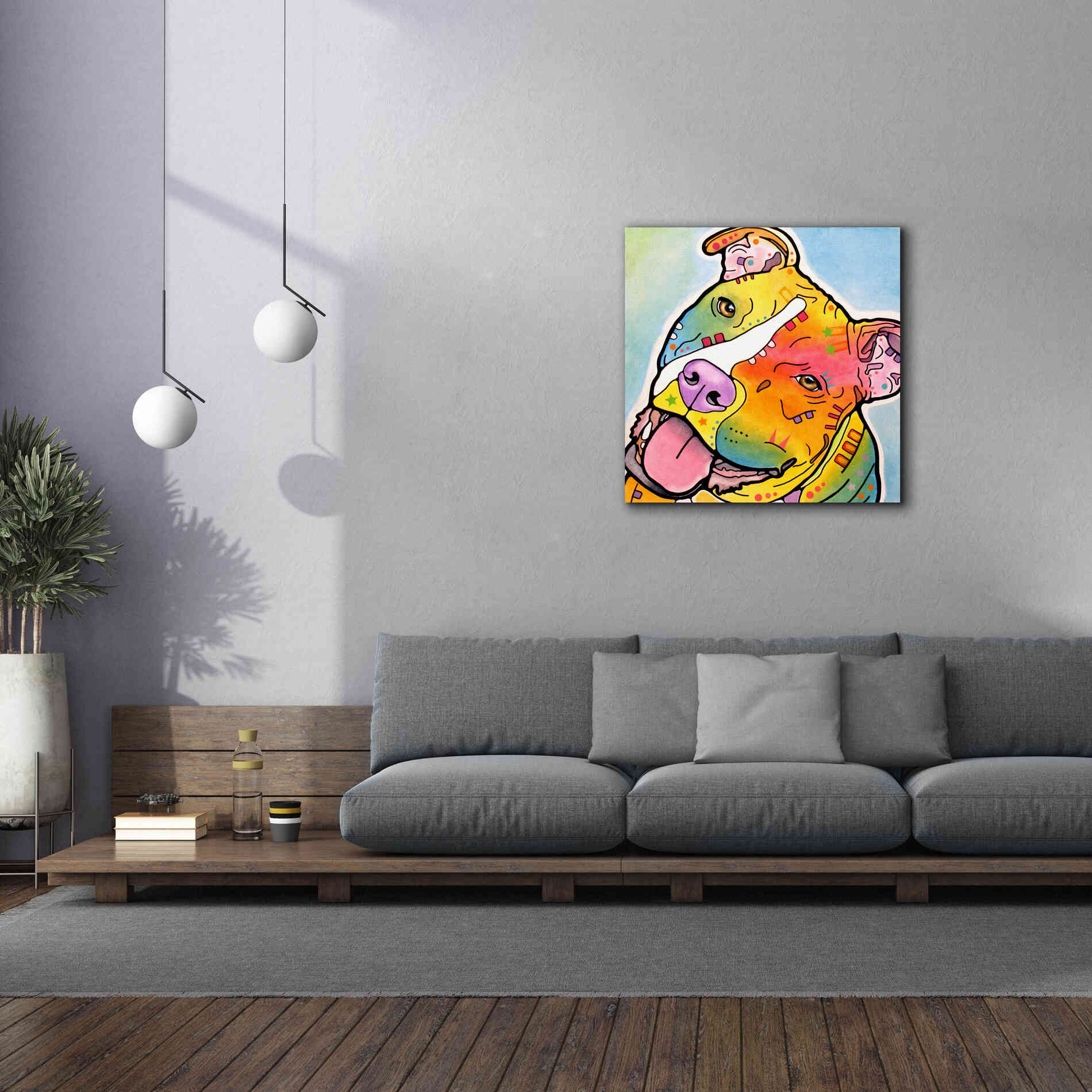 'Skittles' by Dean Russo, Giclee Canvas Wall Art,37x37