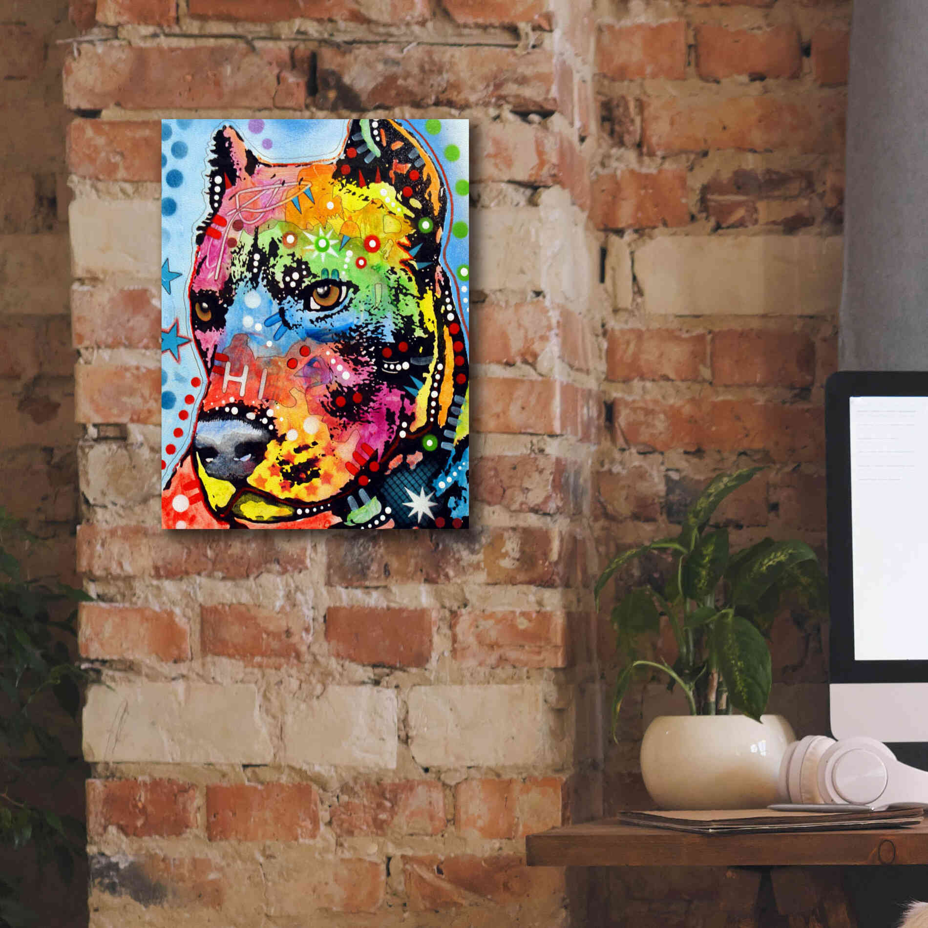 'Smokey' by Dean Russo, Giclee Canvas Wall Art,12x16