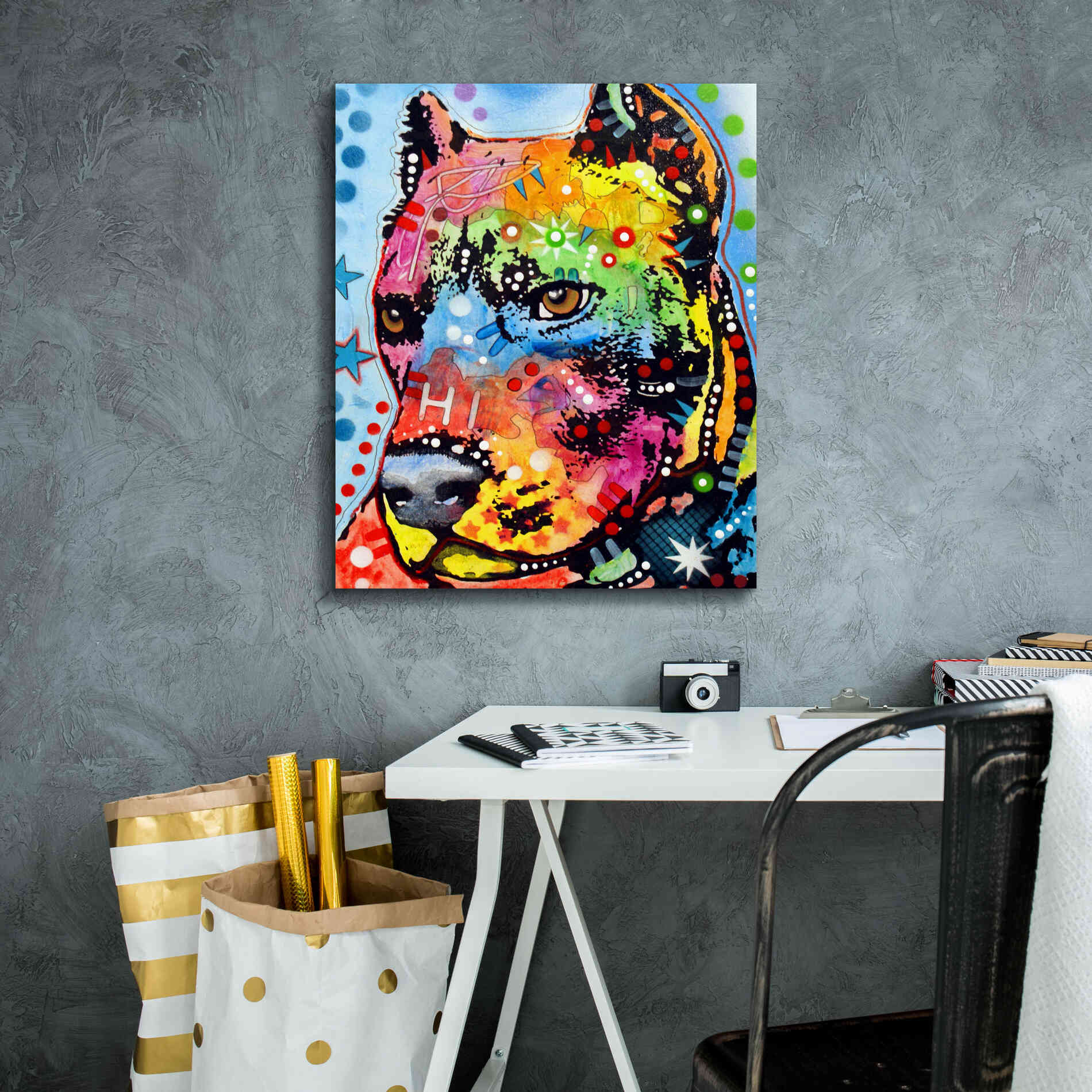 'Smokey' by Dean Russo, Giclee Canvas Wall Art,20x24