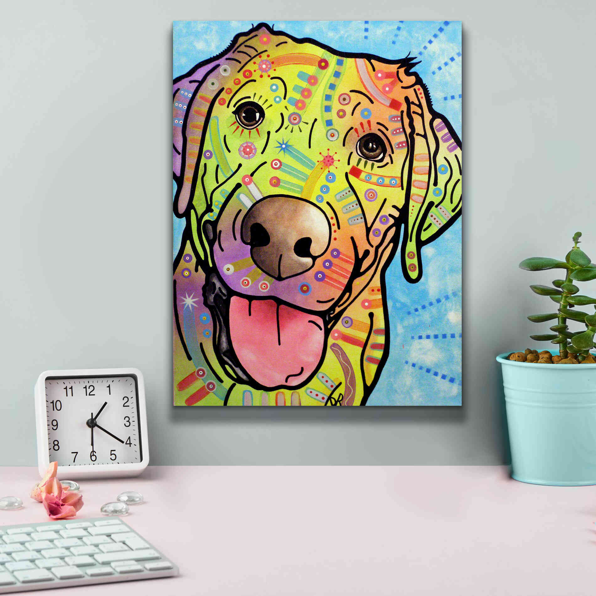 'Sunny' by Dean Russo, Giclee Canvas Wall Art,12x16