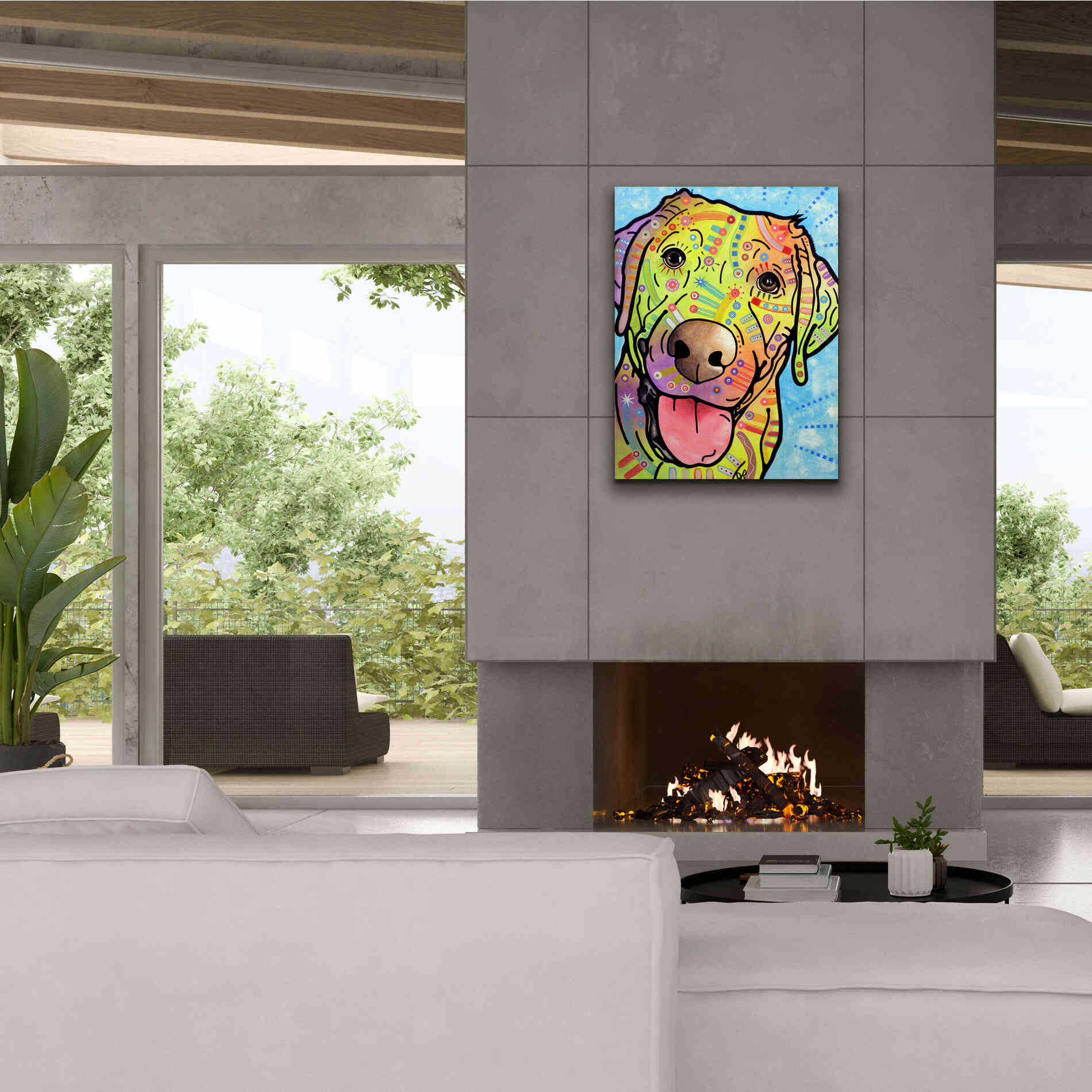 'Sunny' by Dean Russo, Giclee Canvas Wall Art,26x34