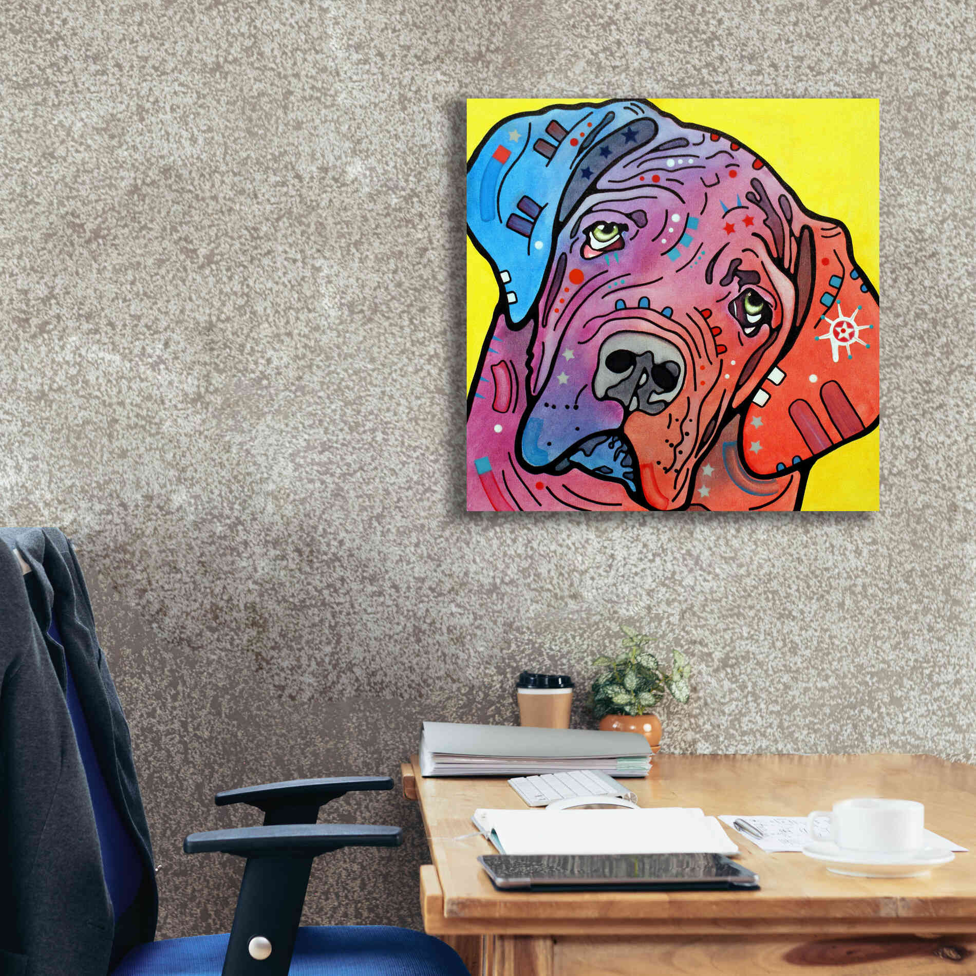 'The Bully' by Dean Russo, Giclee Canvas Wall Art,26x26