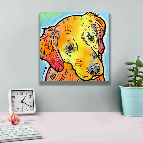 Image of 'The Golden(Ish) Retriever' by Dean Russo, Giclee Canvas Wall Art,12x12