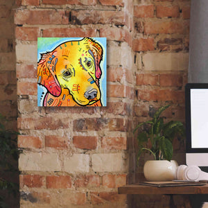 'The Golden(Ish) Retriever' by Dean Russo, Giclee Canvas Wall Art,12x12