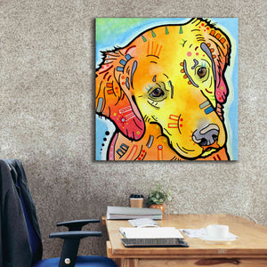 'The Golden(Ish) Retriever' by Dean Russo, Giclee Canvas Wall Art,37x37