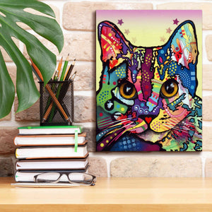 'Maya Cat' by Dean Russo, Giclee Canvas Wall Art,12x16