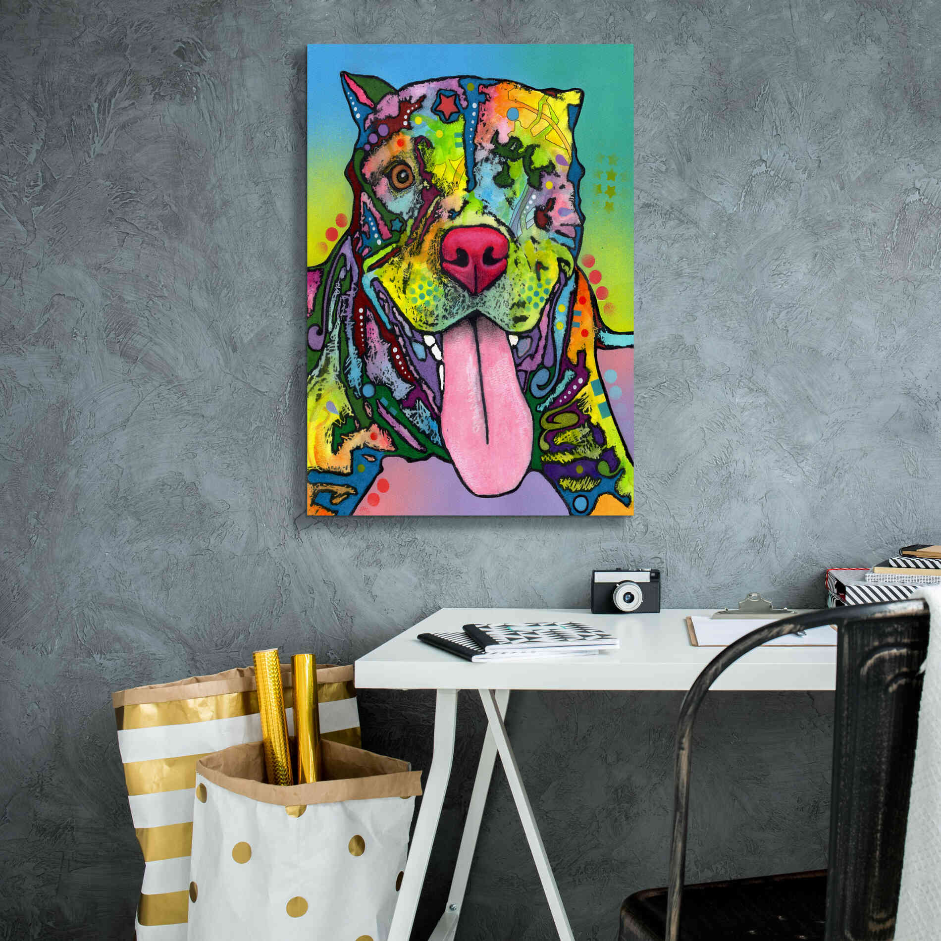 'Rooster' by Dean Russo, Giclee Canvas Wall Art,18x26