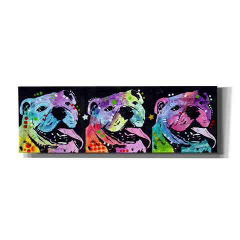 Image of '3 Bulldogs' by Dean Russo, Giclee Canvas Wall Art