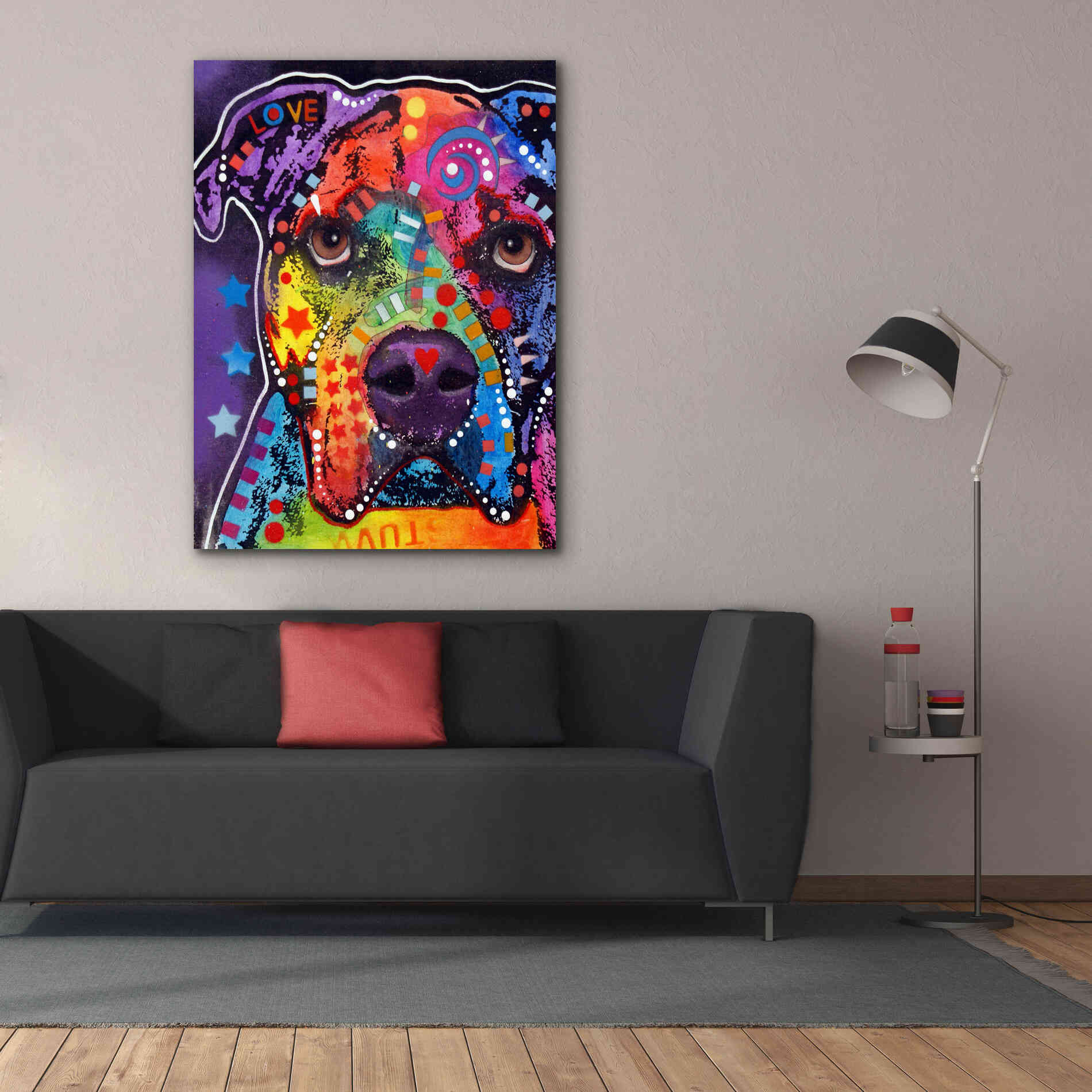 'American Bulldog 3' by Dean Russo, Giclee Canvas Wall Art,40x54