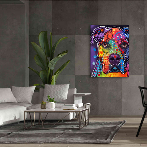 Image of 'American Bulldog 3' by Dean Russo, Giclee Canvas Wall Art,40x54
