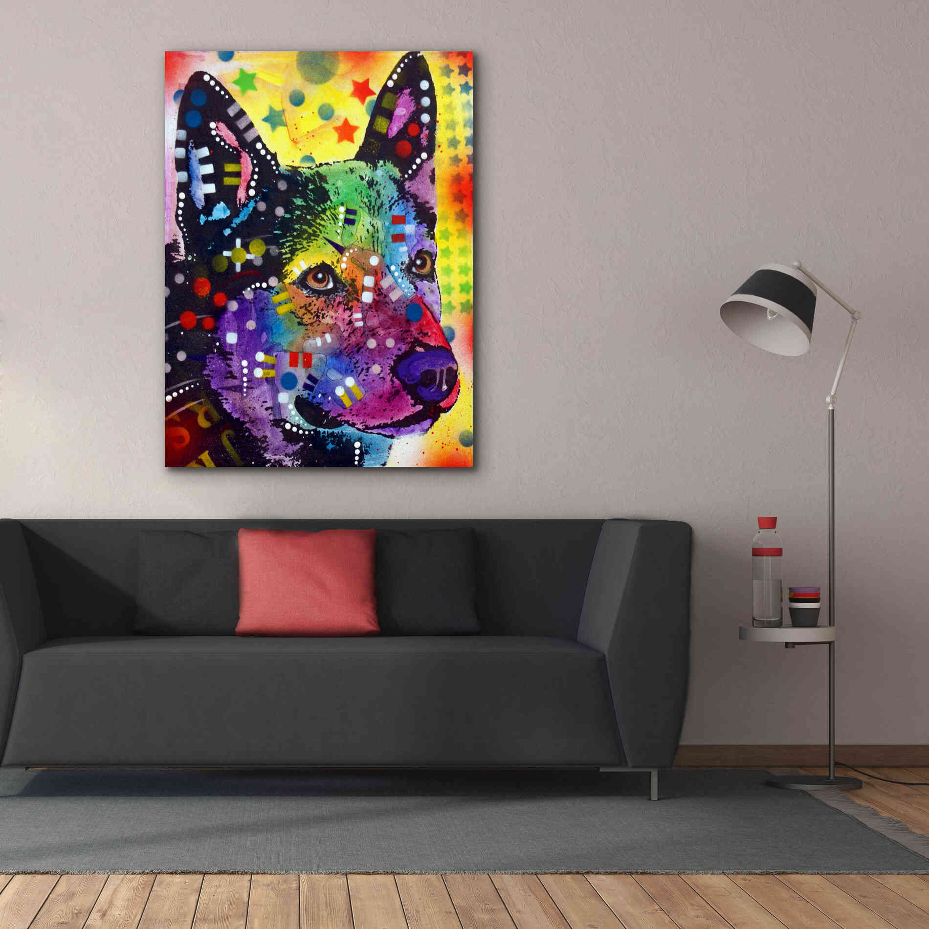 'Aus Cattle Dog' by Dean Russo, Giclee Canvas Wall Art,40x54