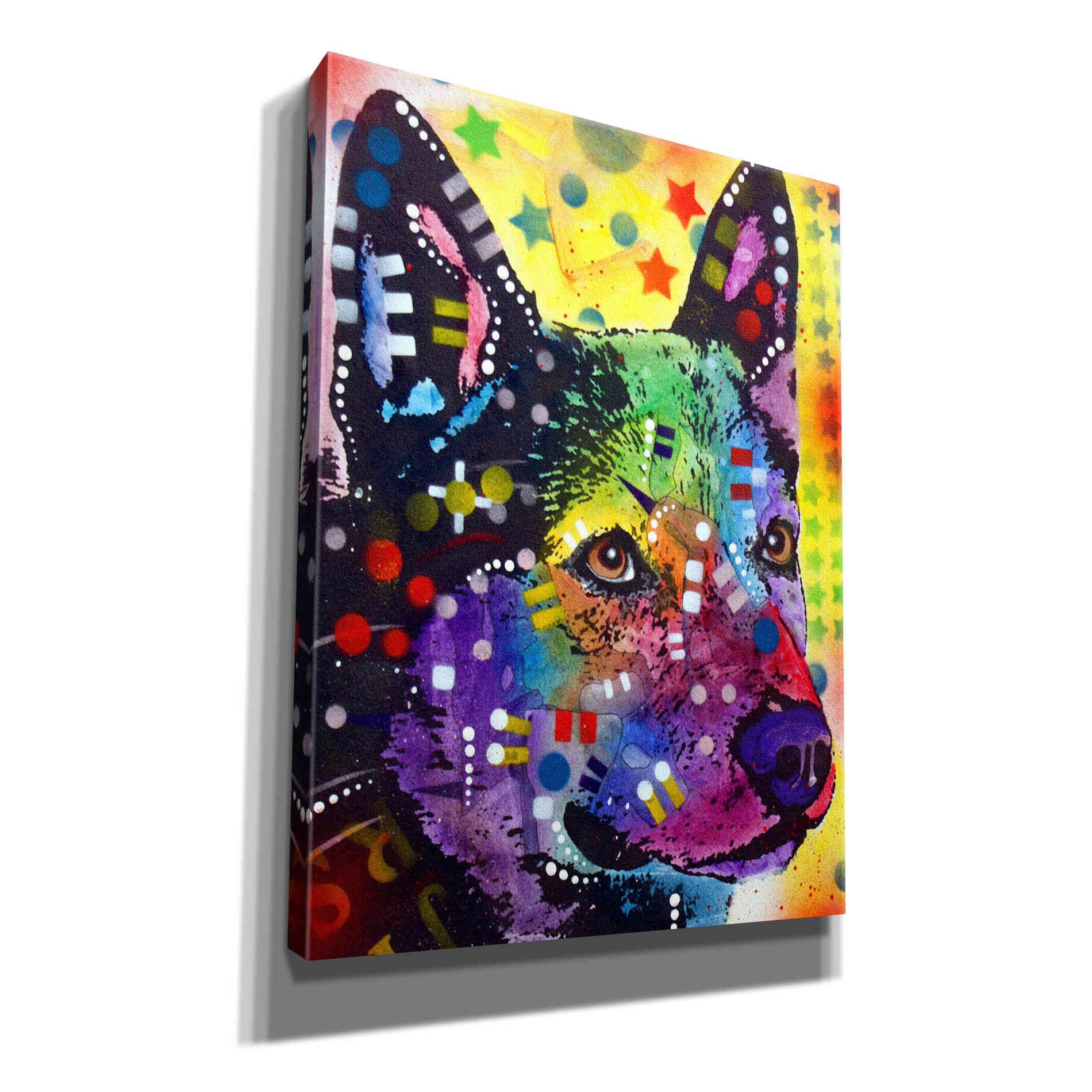 'Aus Cattle Dog' by Dean Russo, Giclee Canvas Wall Art