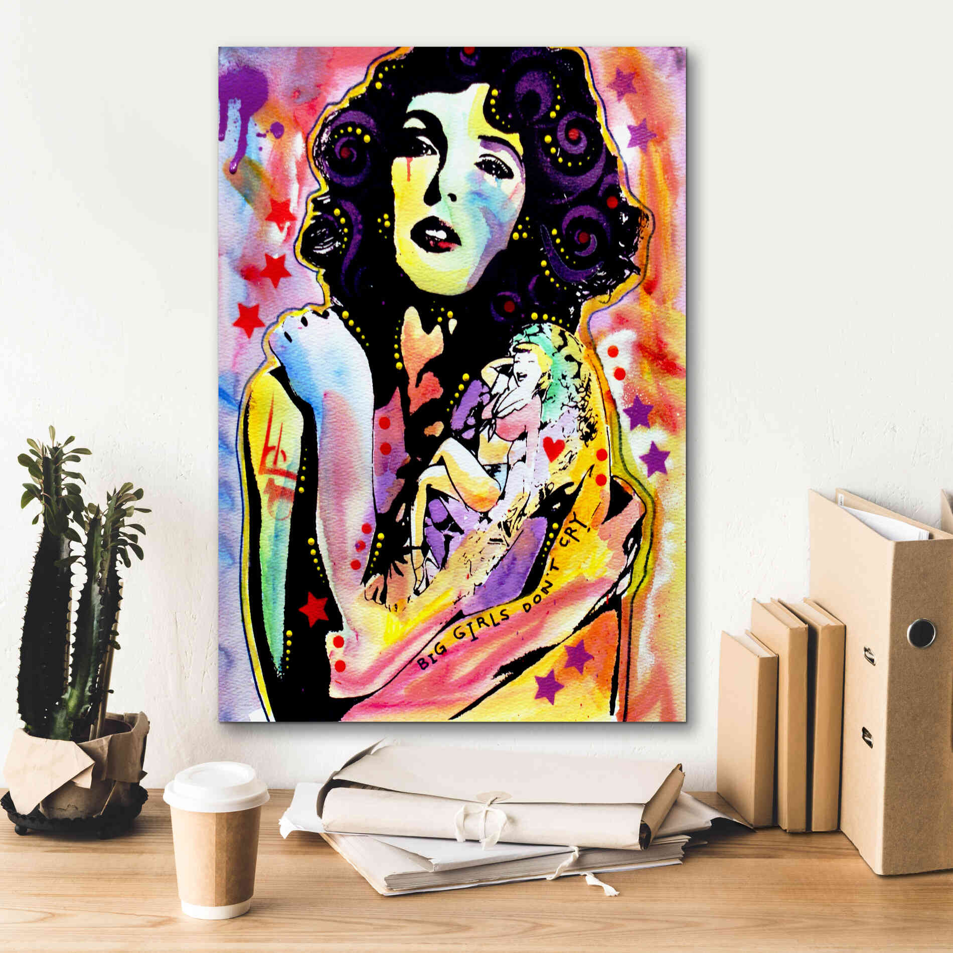 'Big Girls Don't Cry' by Dean Russo, Giclee Canvas Wall Art,18x26