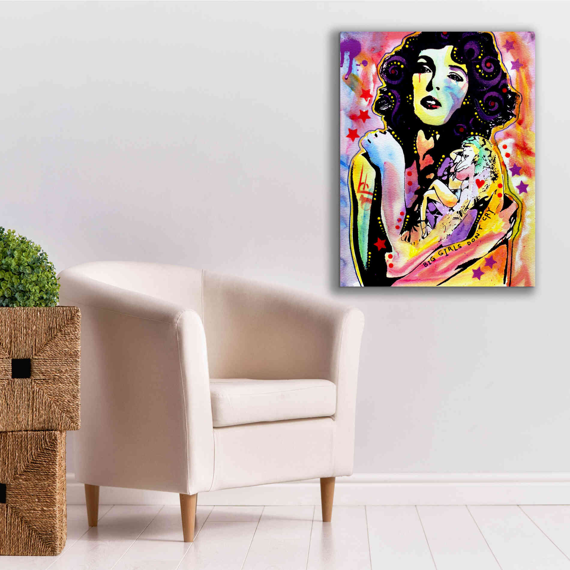 'Big Girls Don't Cry' by Dean Russo, Giclee Canvas Wall Art,26x34