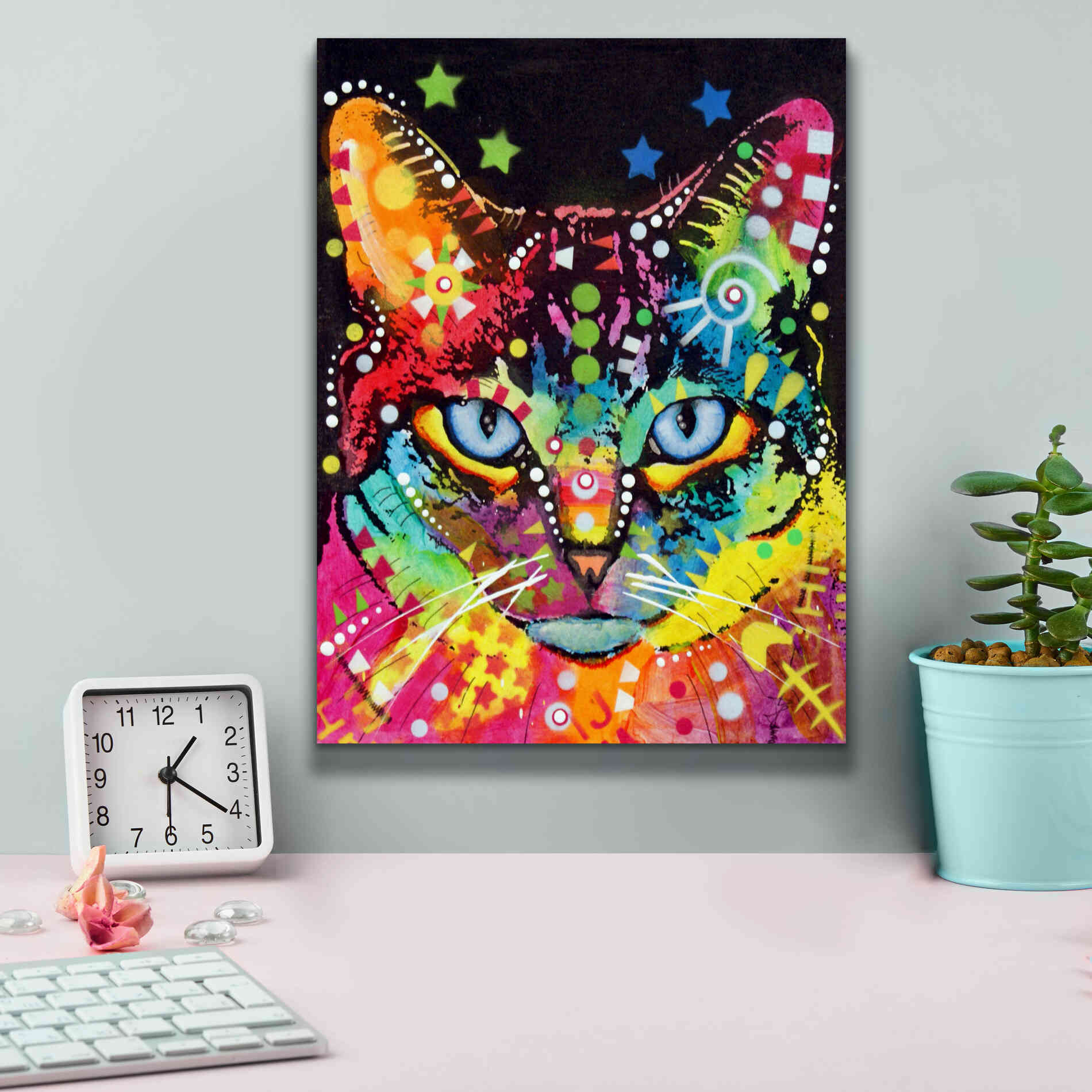 'Blue Eyes' by Dean Russo, Giclee Canvas Wall Art,12x16