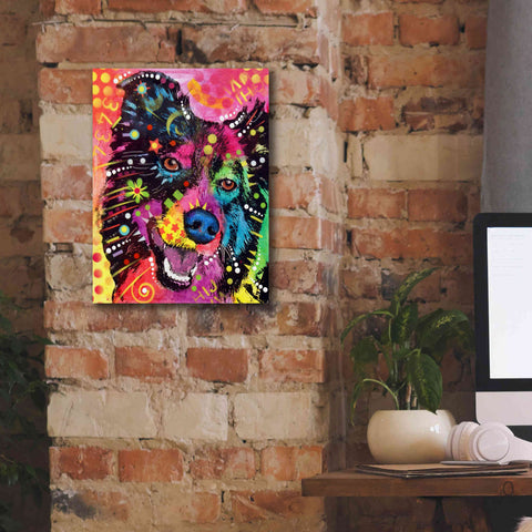 Image of 'Border Collie 2' by Dean Russo, Giclee Canvas Wall Art,12x16