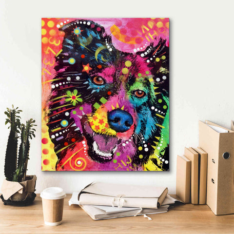 Image of 'Border Collie 2' by Dean Russo, Giclee Canvas Wall Art,20x24