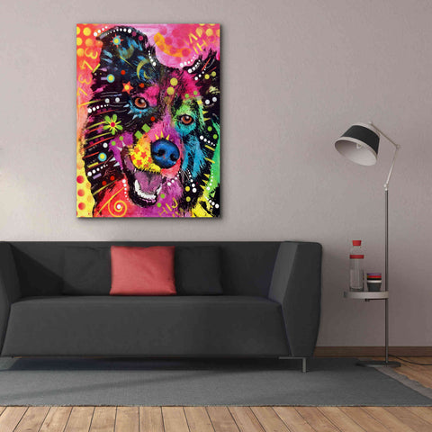 Image of 'Border Collie 2' by Dean Russo, Giclee Canvas Wall Art,40x54
