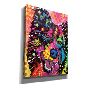 'Border Collie 2' by Dean Russo, Giclee Canvas Wall Art