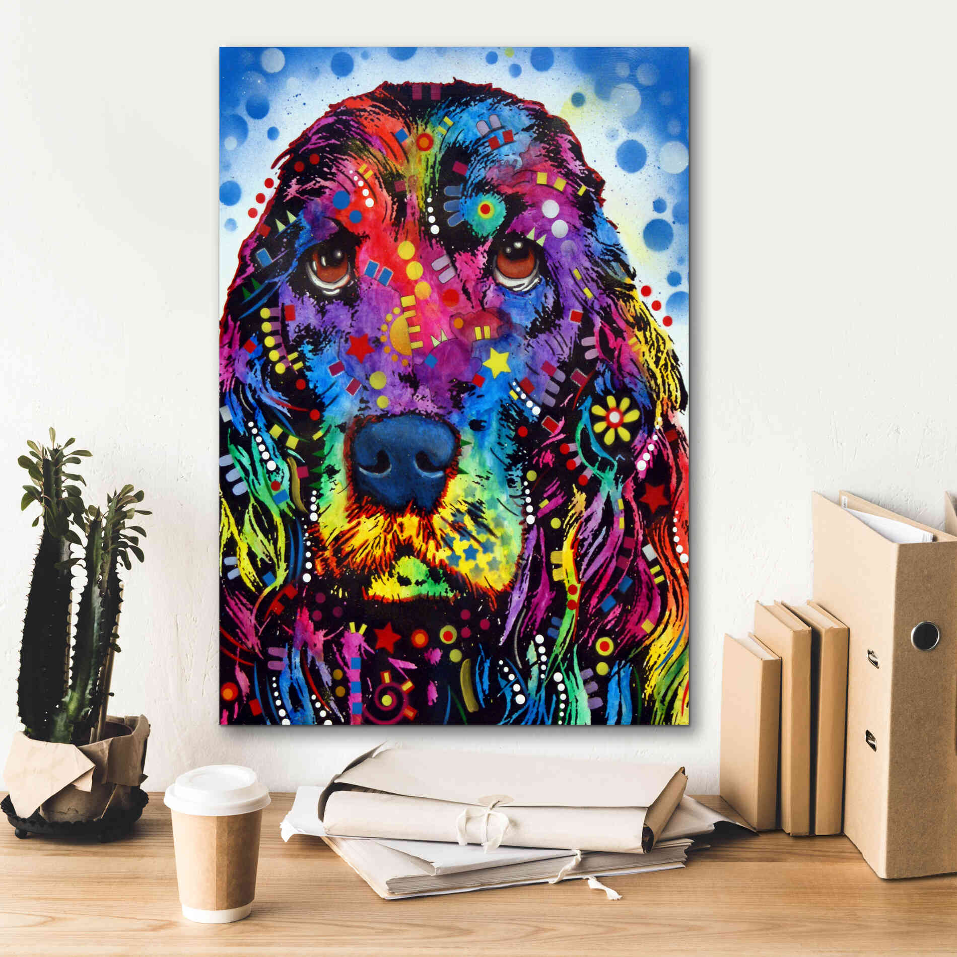 'Cocker Spaniel 2' by Dean Russo, Giclee Canvas Wall Art,18x26