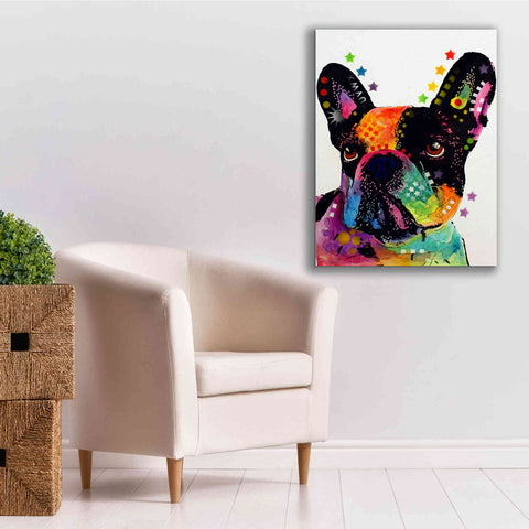 Image of 'French Bulldog' by Dean Russo, Giclee Canvas Wall Art,26x34