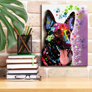 'German Shepherd 2' by Dean Russo, Giclee Canvas Wall Art,12x16